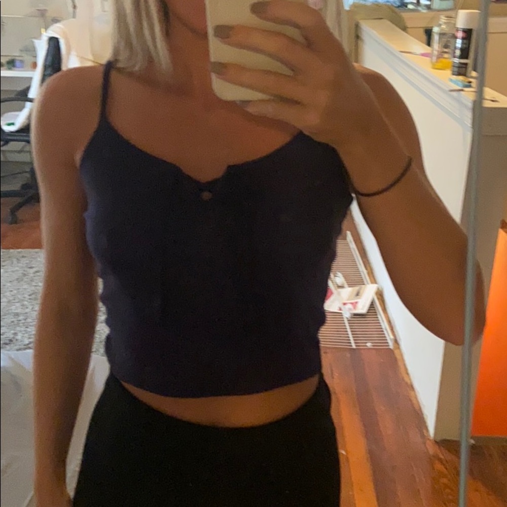 Navy blue top